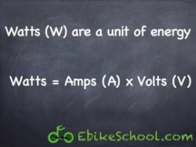 Electric Bicycle Power Equation